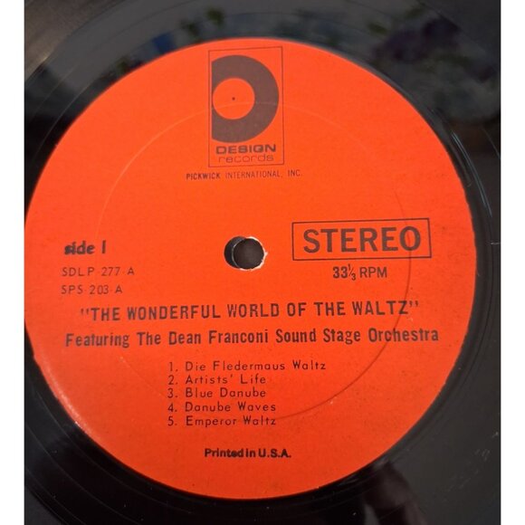 The Wonderful World of the Waltz Vinyl Record SDLP-277 VTG 1967 Classical VG+ - Picture 3 of 8